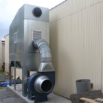 Front view of the new dust extractor